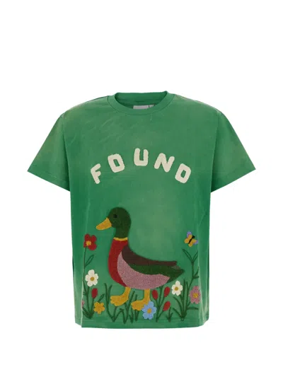 Found Duck-patch T-shirt In Green