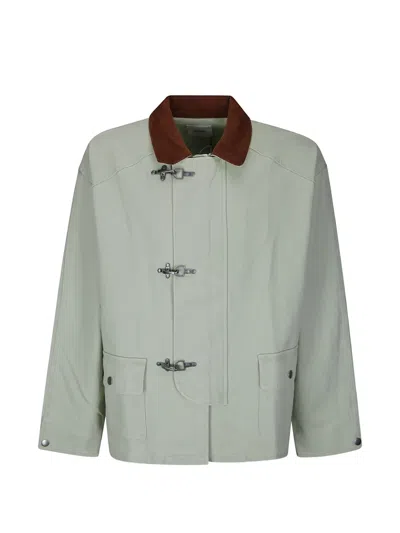 Found Faded Fireman Bomber Jacket In Gray