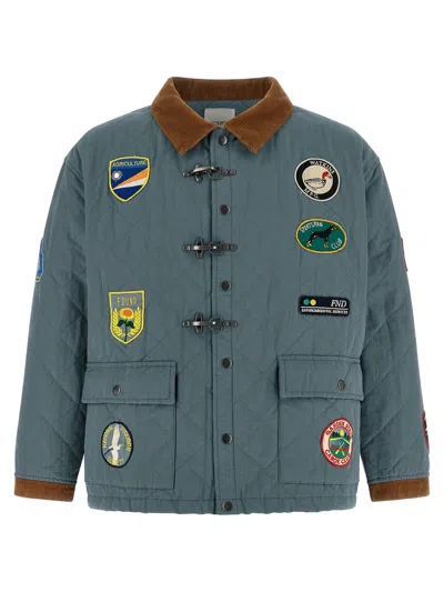 Found 'farmstead Quilt Patch' Jacket In Blue