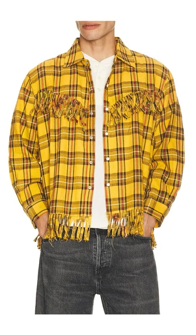 Found High Plains Fringe Shirt In Orange