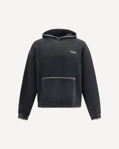 Found Hoodie With Stitch Details In Black