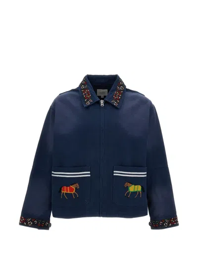 Found Horse Equine Work Jacket In Blue
