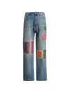 Found Kantha Patchwork Jeans In Multi