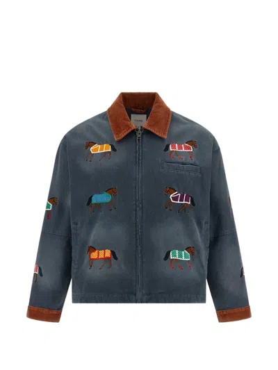 Found Lariat Embroidered Jacket In Blue