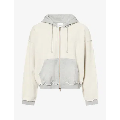 Found Mens Insideout Zip-up Cotton Hoody Heather Gray