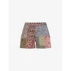 FOUND MENS FOUND TAPESTRY PRINTED COTTON SHORTS