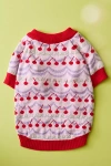 Found My Animal Fairisle Cherry Pet Sweater In Multi