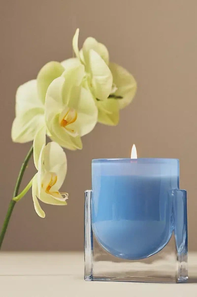 Found Notes By Anthropologie Found Notes Floral Yuzu & Neroli Candle In Blue