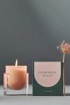 Found Notes By Anthropologie Found Notes Floral Rose & Oud Candle In Pink