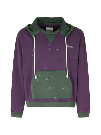 Found Paint-splatter Logo-print Hoodie In Multi