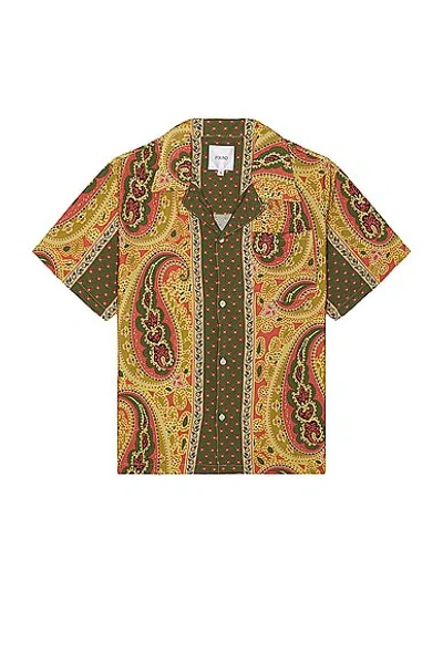 FOUND PAISLEY SHORT SLEEVE CAMP SHIRT