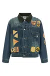 Found Patchwork Denim Jacket In Blue