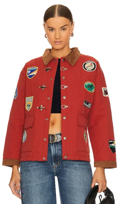 Found Quilt Patch Jacket In 레드