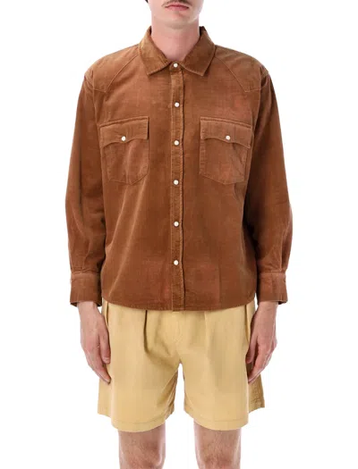 Found Western Corduroy Shirt In Brown