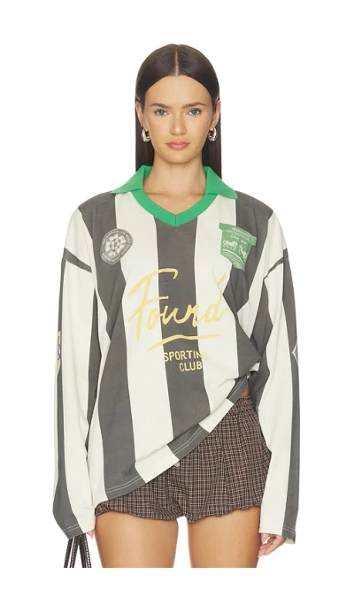 Found Striped Sport Ls Jersey