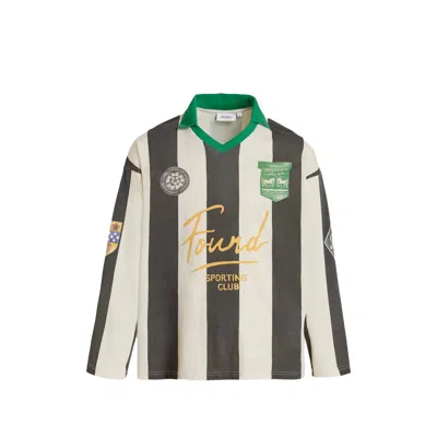 Found Striped Sport Ls Jersey In Gray