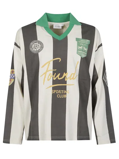 Found Striped Sport Vertical Stripe Cotton T-shirt In Multi