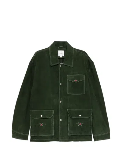 Found Suede Jacket In Green