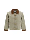 Found Toggle-fastening Jacket In White