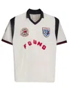 Found Embroidered-patch Panelled T-shirt In Bianco