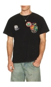 Found Whisper Patch Tee In Black