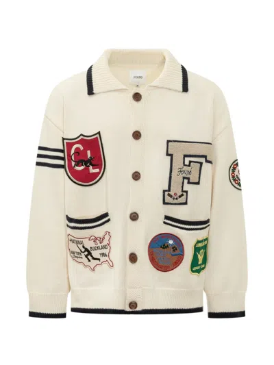 FOUND YORK VARSITY PATCH-DETAIL CARDIGAN