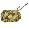 Foundling London Women's Gold / Green / Neutrals Dolly Foxton Handbag