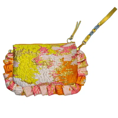 Foundling London Women's Gold / Pink / Orange Dolly Lopez Handbag
