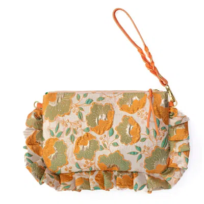 Foundling London Women's Neutrals / Gold / Orange Dolly Sharp Handbag
