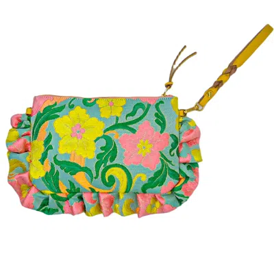 Foundling London Women's Yellow / Green / Pink Dolly Summer Handbag