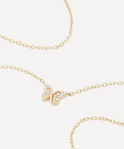 Foundrae 18ct Gold Butterfly Reverie Pendant Necklace