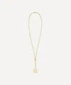 Foundrae 18ct Gold Dream Refined Clip Extension Chain Pendant Necklace