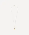Foundrae 18ct Gold Four Heart Clover Engravable Miniature Pendant Necklace