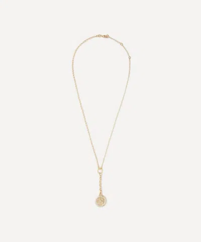 Foundrae 18ct Gold Internal Compass Pendant Necklace