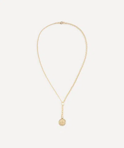 FOUNDRAE FOUNDRAE 18CT GOLD INTERNAL COMPASS SMALL MIXED BELCHER EXTENSION CHAIN NECKLACE