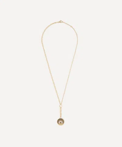 Foundrae 18ct Gold New Beginnings Internal Compass Pendant Necklace