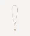 Foundrae 18ct Gold Resilience Medium Mixed Belcher Extension Chain Pendant Necklace