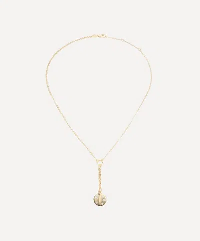 Foundrae 18ct Gold Resilience Small Mixed Belcher Extension Chain Pendant Necklace