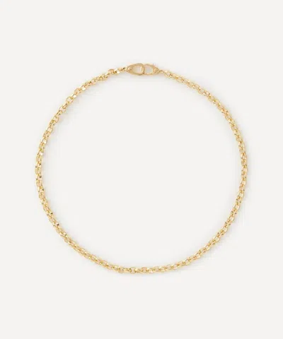 Foundrae 18ct Gold Sister Hook Heavy Belcher Chain Choker Necklace