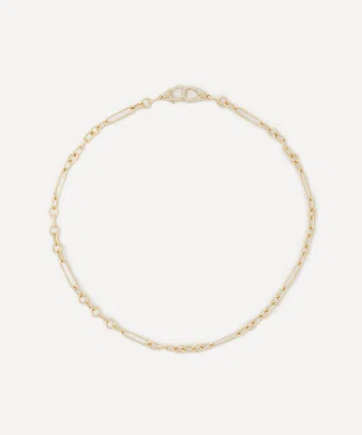 Foundrae 18ct Gold Sister Hook Small Mixed Clip Chain Necklace