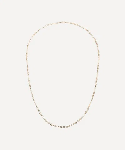 Foundrae 18ct Gold Small Mixed Clip Chain Necklace