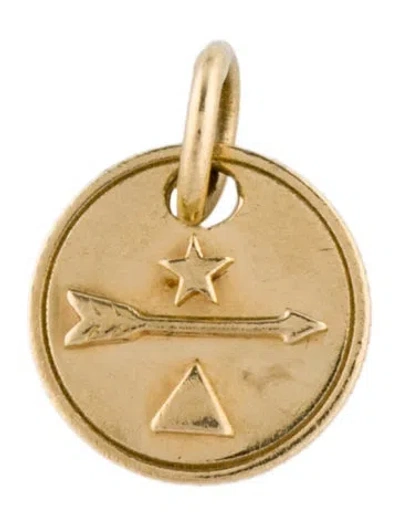 Pre-owned Foundrae 18k Baby Dream Medallion Pendant In Multi