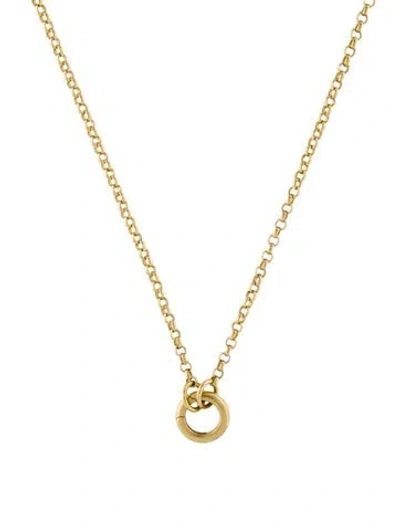 Pre-owned Foundrae 18k Belcher Chain Necklace, 18.5" In Multi
