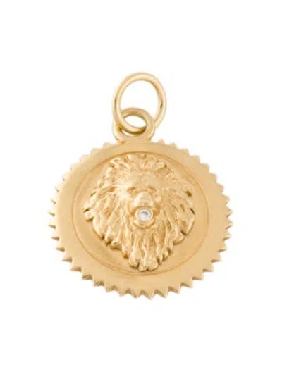Pre-owned Foundrae 18k Diamond Baby Medallion In Multi