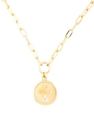Pre-owned Foundrae 18k Diamond Dream Pendant Necklace, 18" In Multicolor