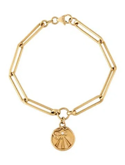 Pre-owned Foundrae 18k Diamond Mnd, Body, Soul Clip Chain Bracelet, 6.75" In Multi