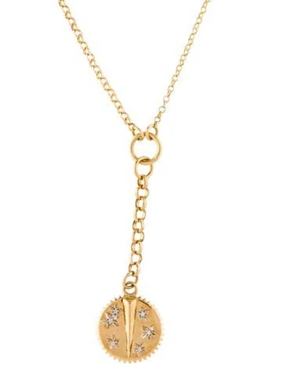 Pre-owned Foundrae 18k Diamond Small Mixed Belcher Extension Chain Necklace, 18" In Multi