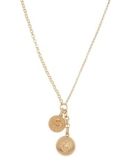 Pre-owned Foundrae 18k Diamond 'strength' & 'wholeness' Pendant Necklace, 18" In Multicolor