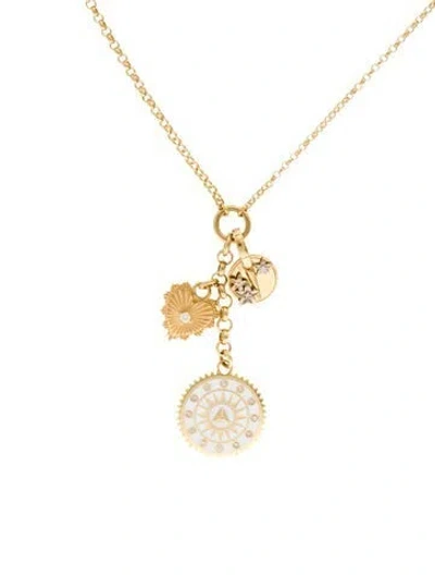 Pre-owned Foundrae 18k Diamond Transformation Mixed Belcher Extension Chain Necklace, 18" In White