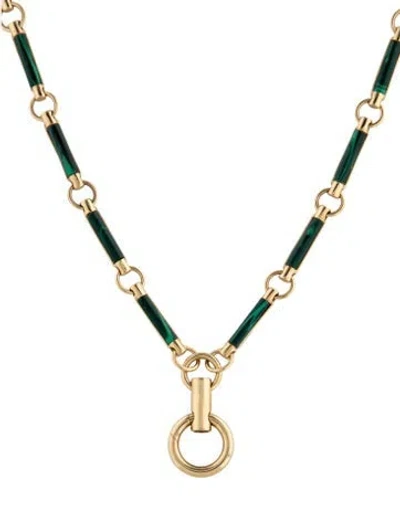 Pre-owned Foundrae 18k Element Chain With Annex Link, 24" In Green